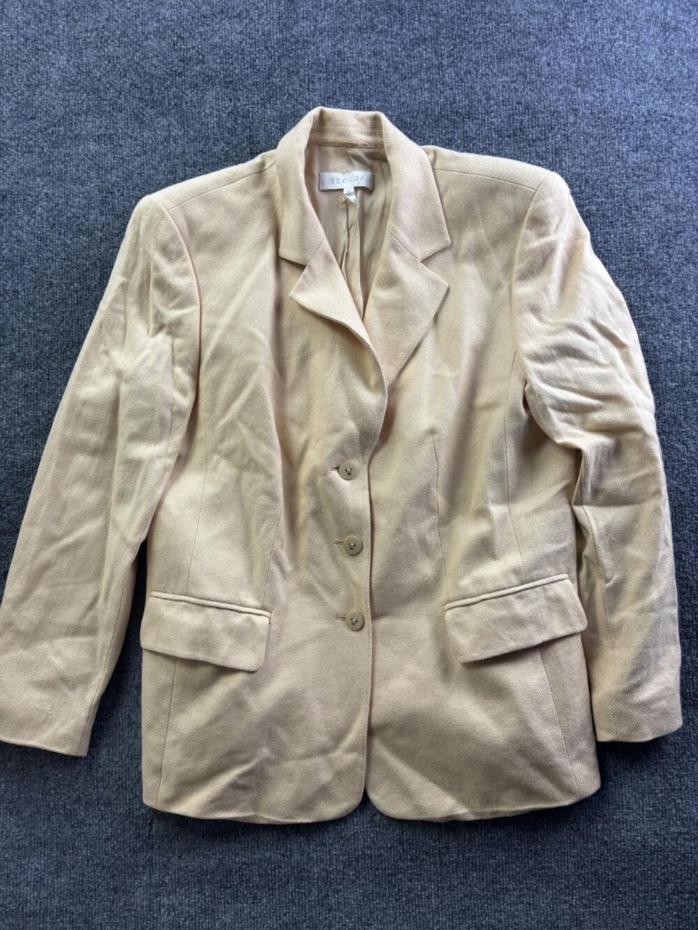Escada Beige Tailored Blazer